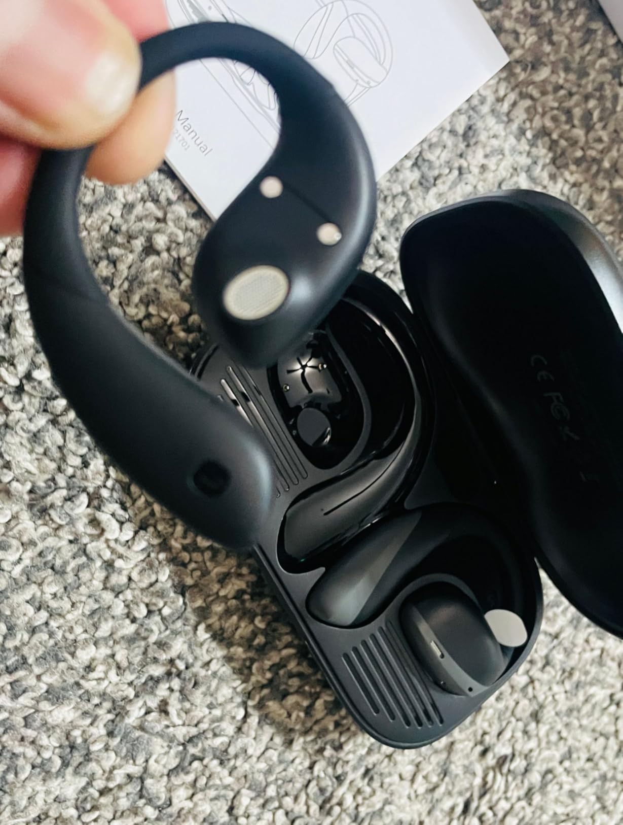 CXK Bone Conduction Headphones IPX8 Waterproof Swimming Earbuds for Running | Underwater Wireless Headset with MP3 Mode, 12H Playtime, Built-in Memory Bluetooth 6.0 Open Ear Buds, Lightweight for Cycling customer photo 1