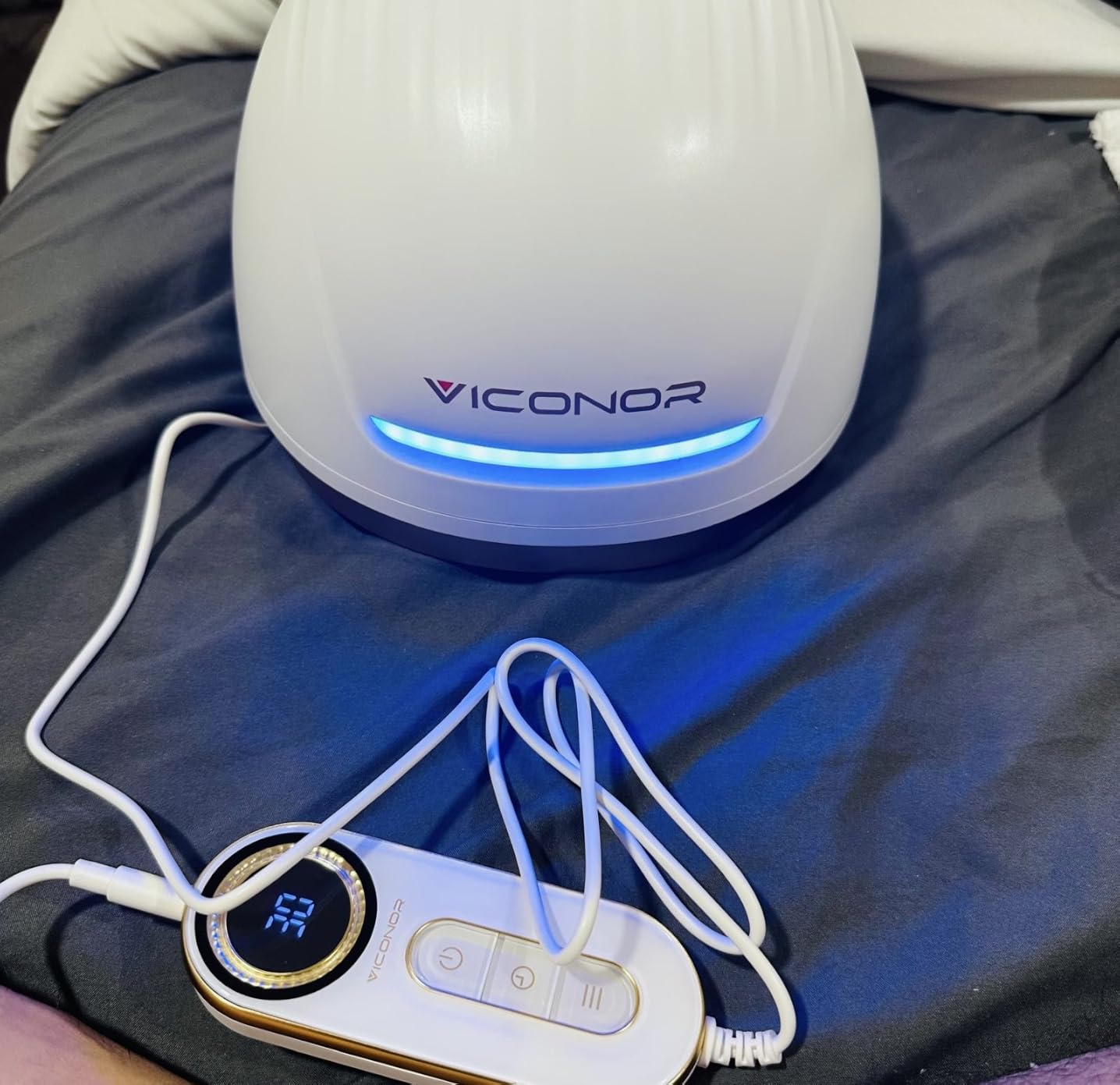 Hair Growth System: Red Light Therapy Laser Cap - FDA Cleared LLLT Device for Home Use, Hands-Free Portable Design customer photo 2