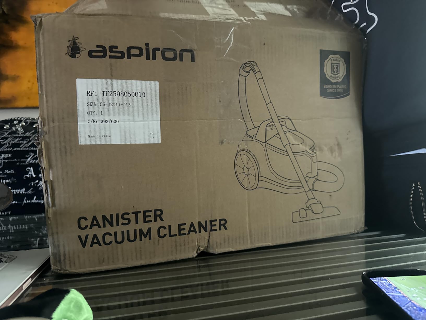 Aspiron Canister Vacuum, Upgraded 1600W Bagless Canister Vacuum Cleaner | Auto Cord Rewind, H13 HEPA Filter, 4Qt Large Capacity, 5 Tools for Hard Floors, Carpet, Pet, Upholstery, Tiles, Champagne customer photo 2