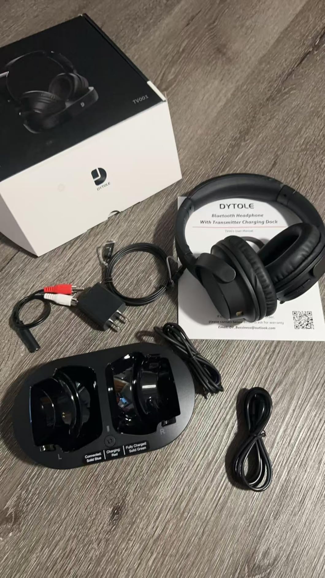 Wireless Headphones for TV Watching, TV Headphones Wireless for Seniors, Bluetooth 5.4 Headphones for TV with Versatile Transmitter Charging Dock, Instant Audio Sync for Parents & Elderly, Black customer photo 1