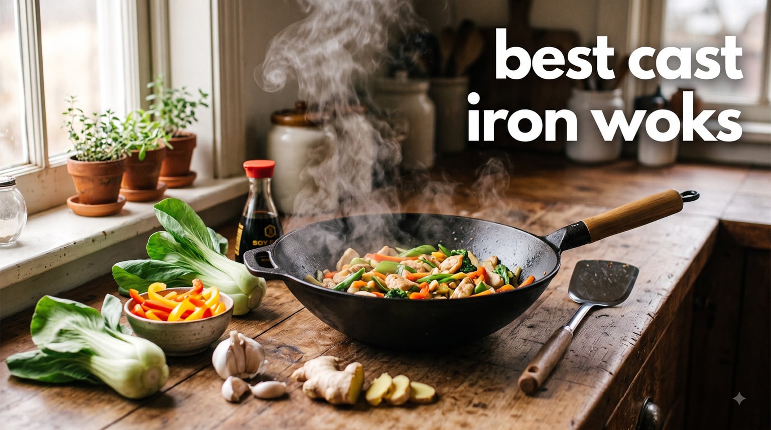 best cast iron woks