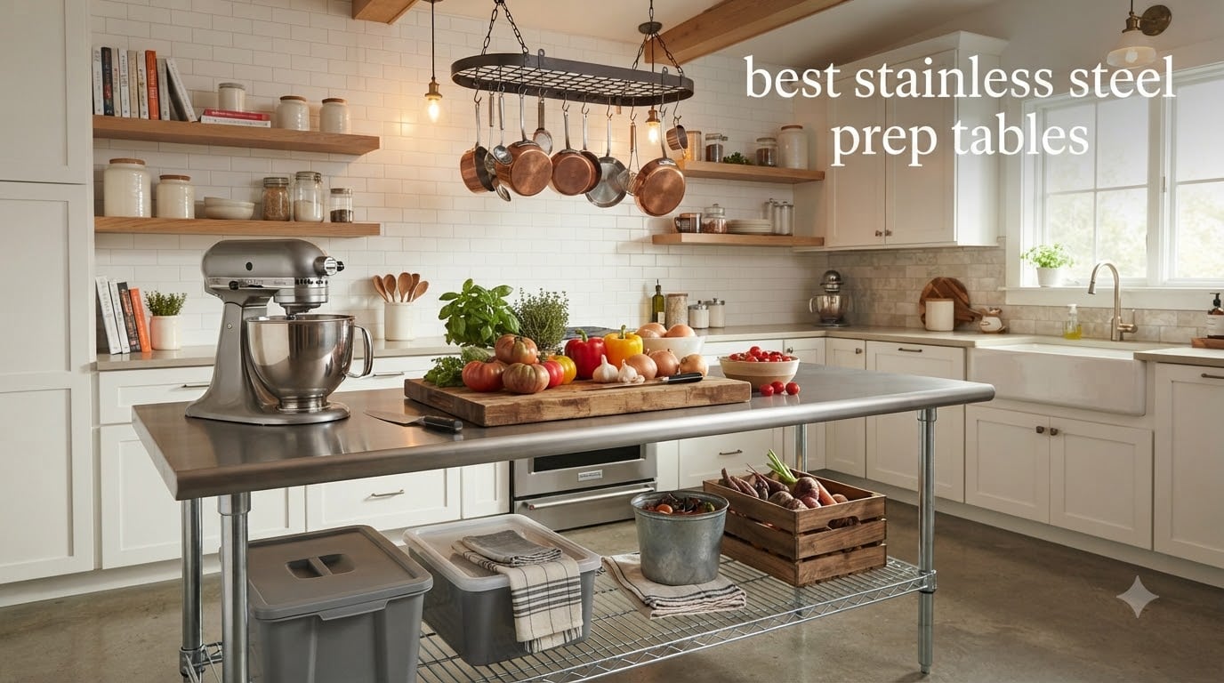 best stainless steel prep tables