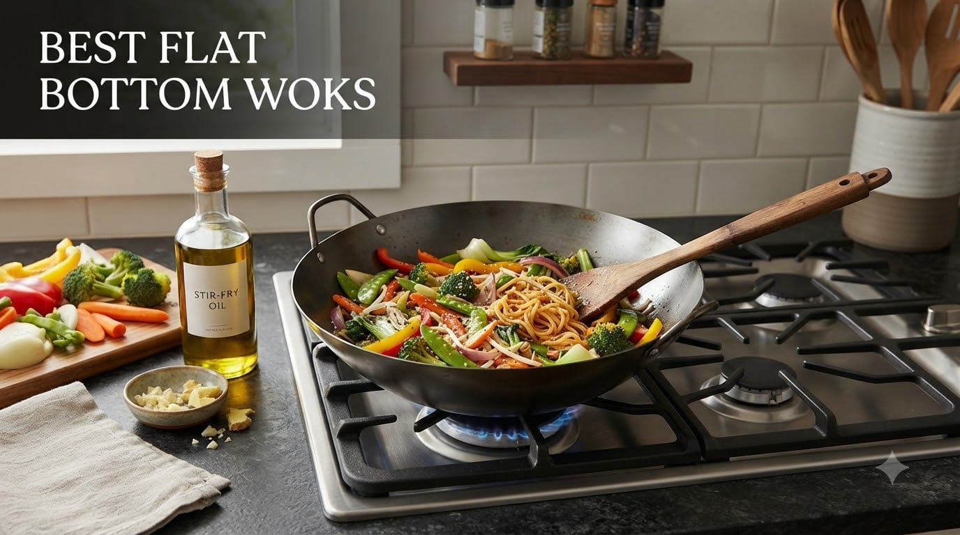 best flat bottom woks
