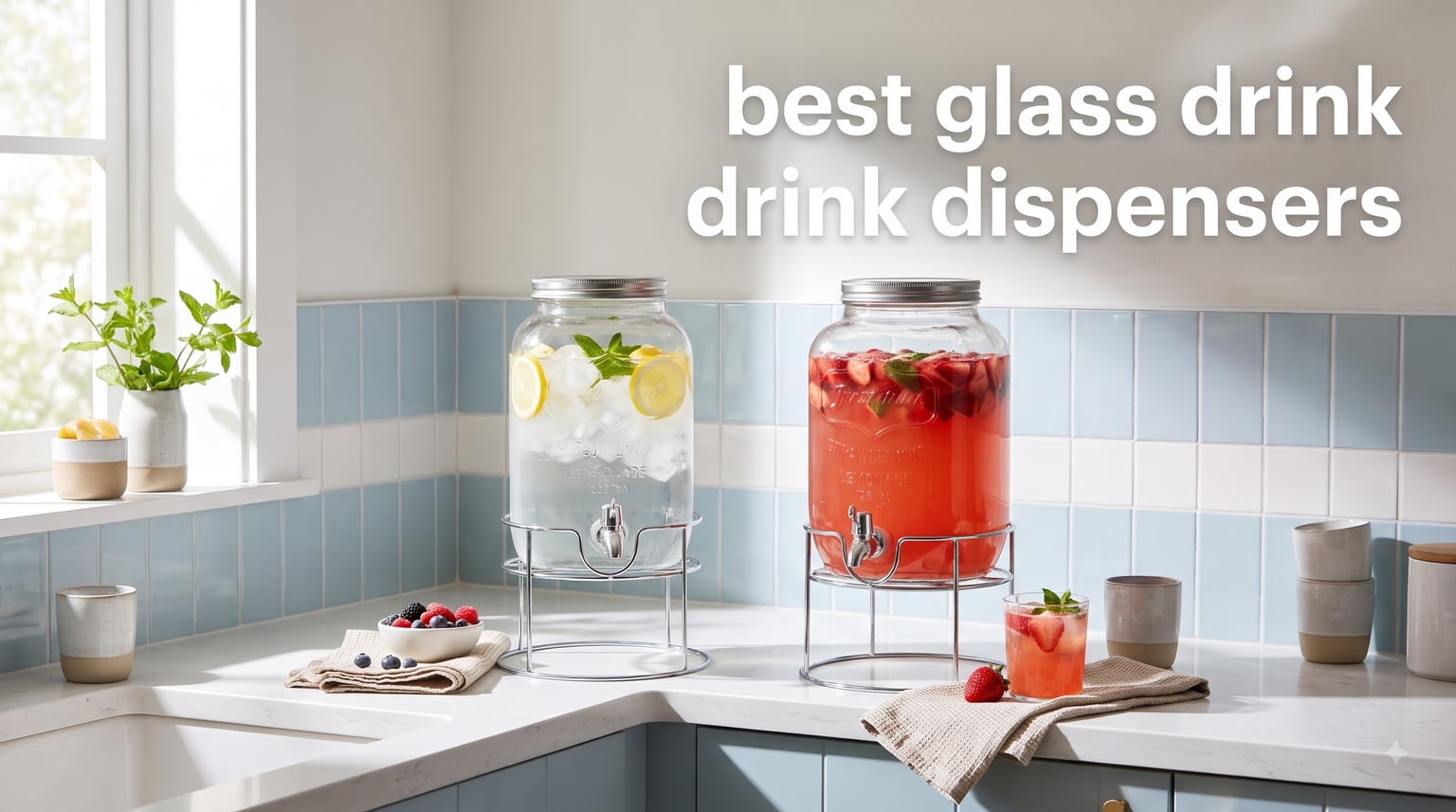 best glass drink dispensers