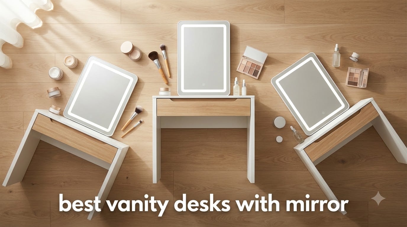 best vanity desks with mirror