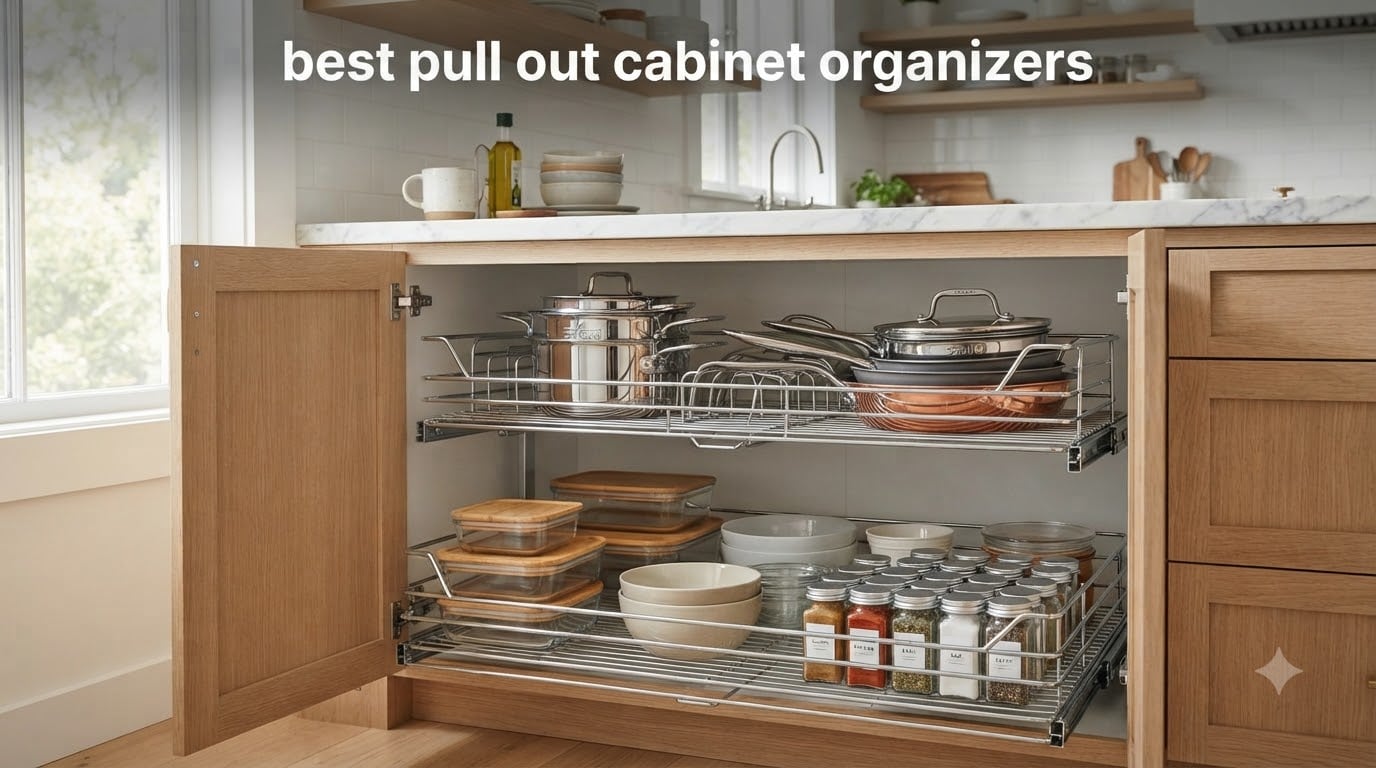 best pull out cabinet organizers