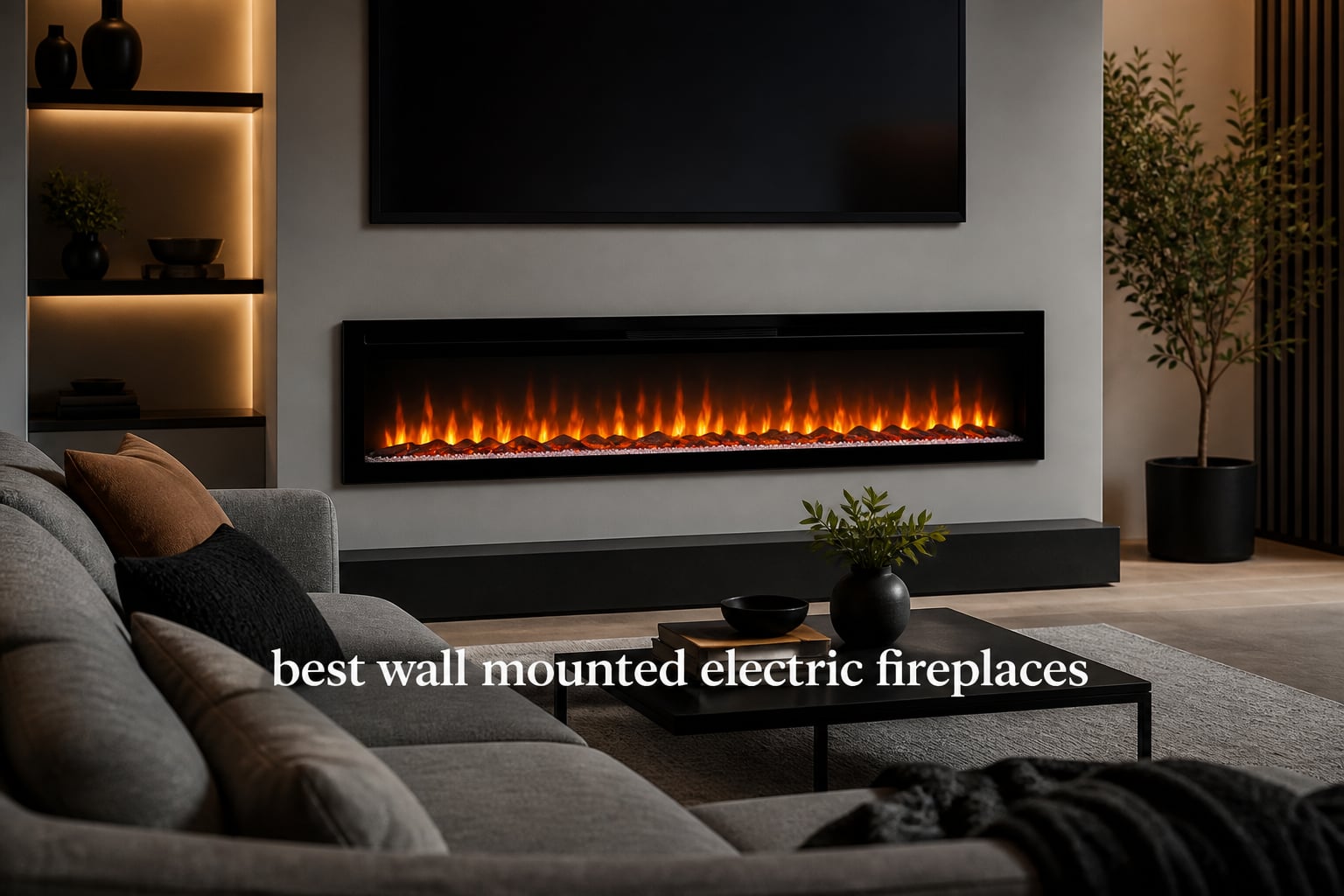 best wall mounted electric fireplaces