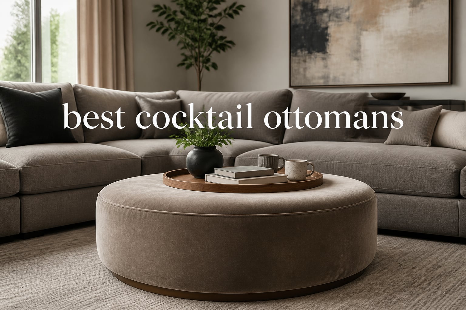 best cocktail ottomans