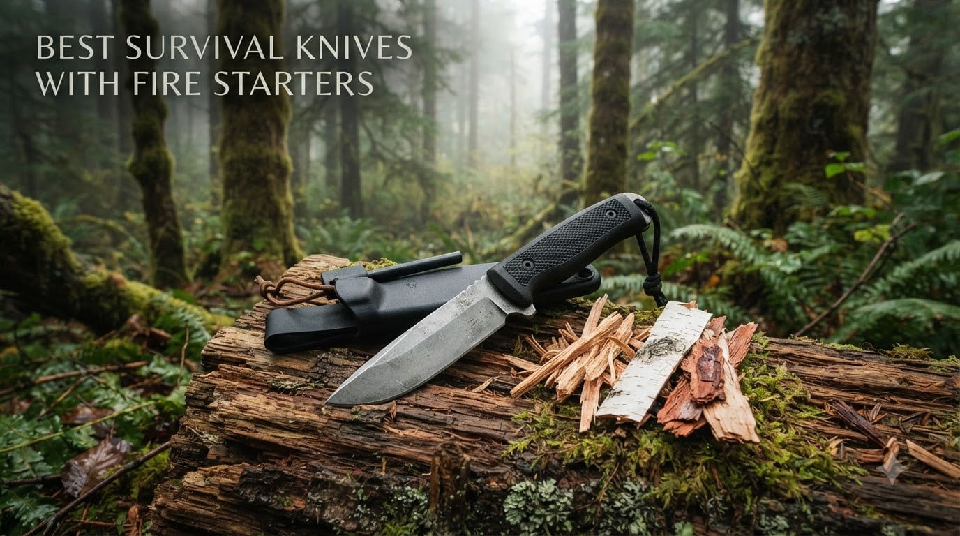 best survival knives with fire starters