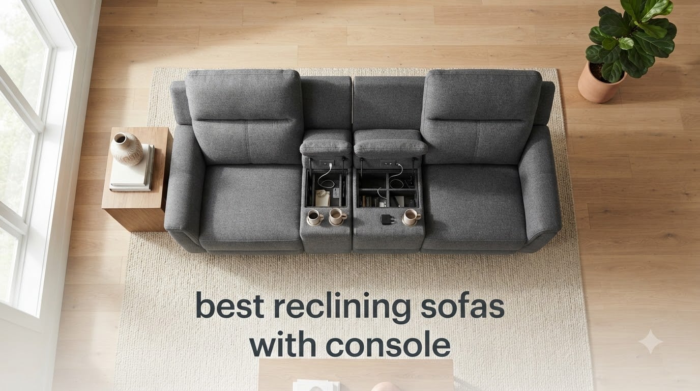 best reclining sofas with console
