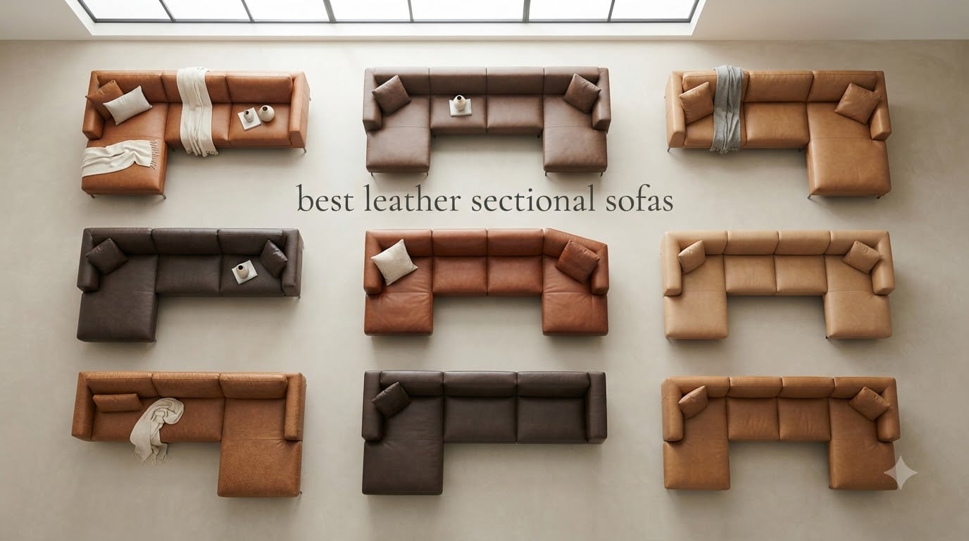 best leather sectional sofas
