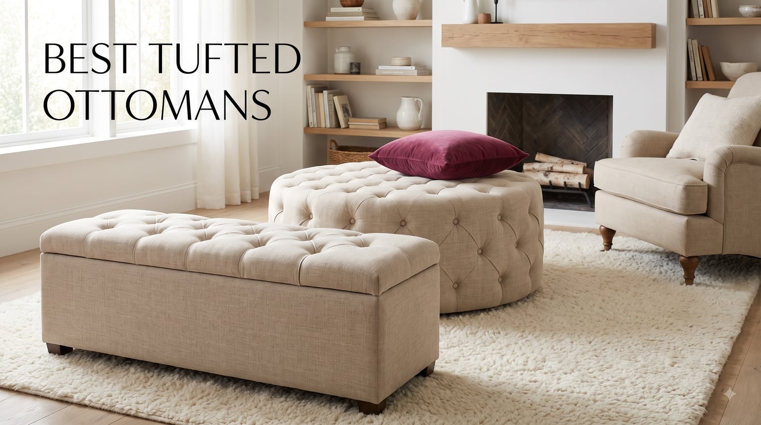 best tufted ottomans