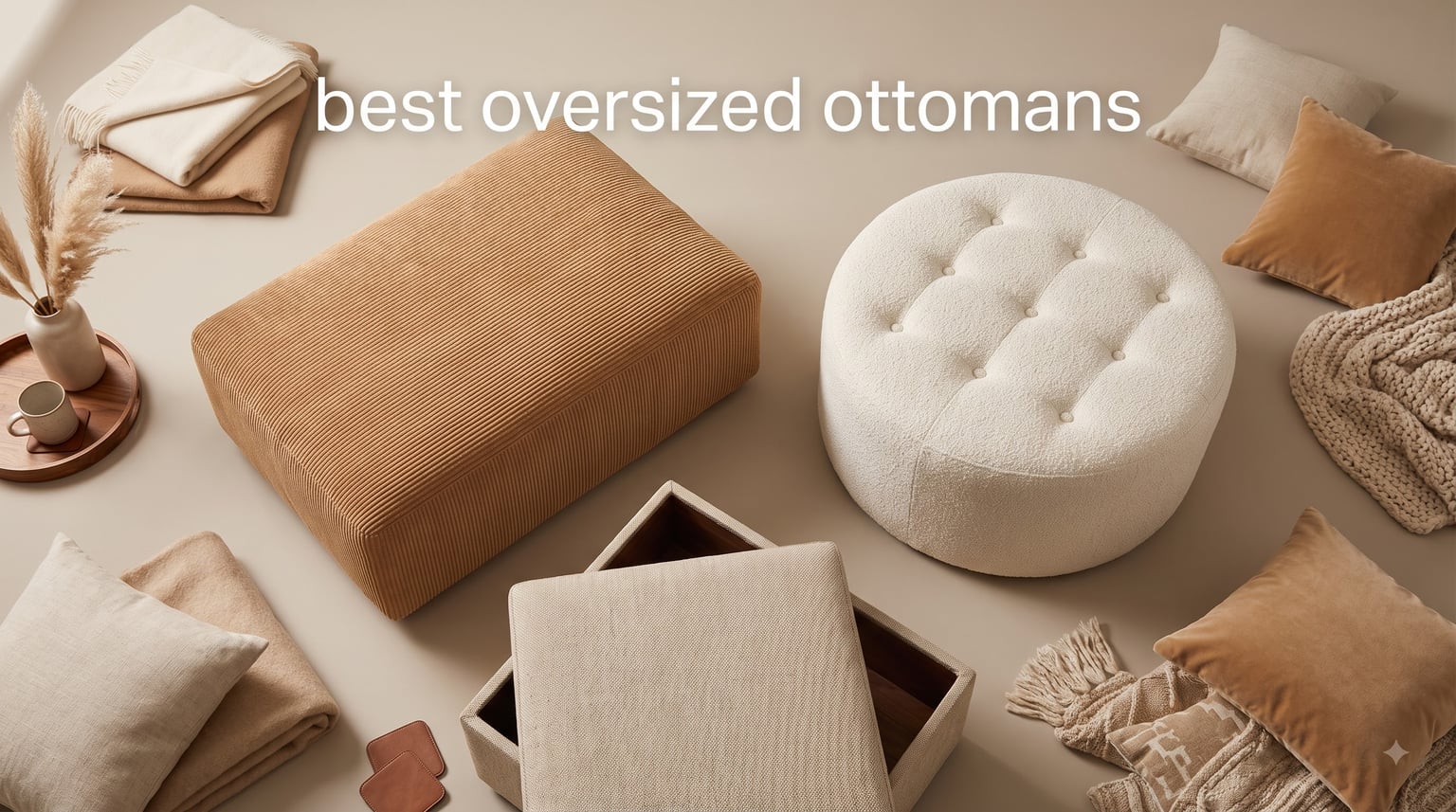 best oversized ottomans