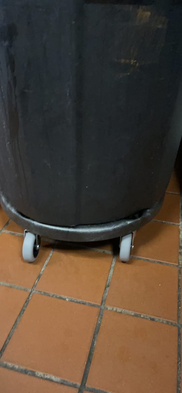 Rubbermaid Commercial Products BRUTE Dolly Black Fits 20 gallon, 32 gallon, 44 gallon, and 55 gallon BRUTE Containers, for Restaurants/Back of House/Offices/Warehouses/Airports/Commercial Environments customer photo 1