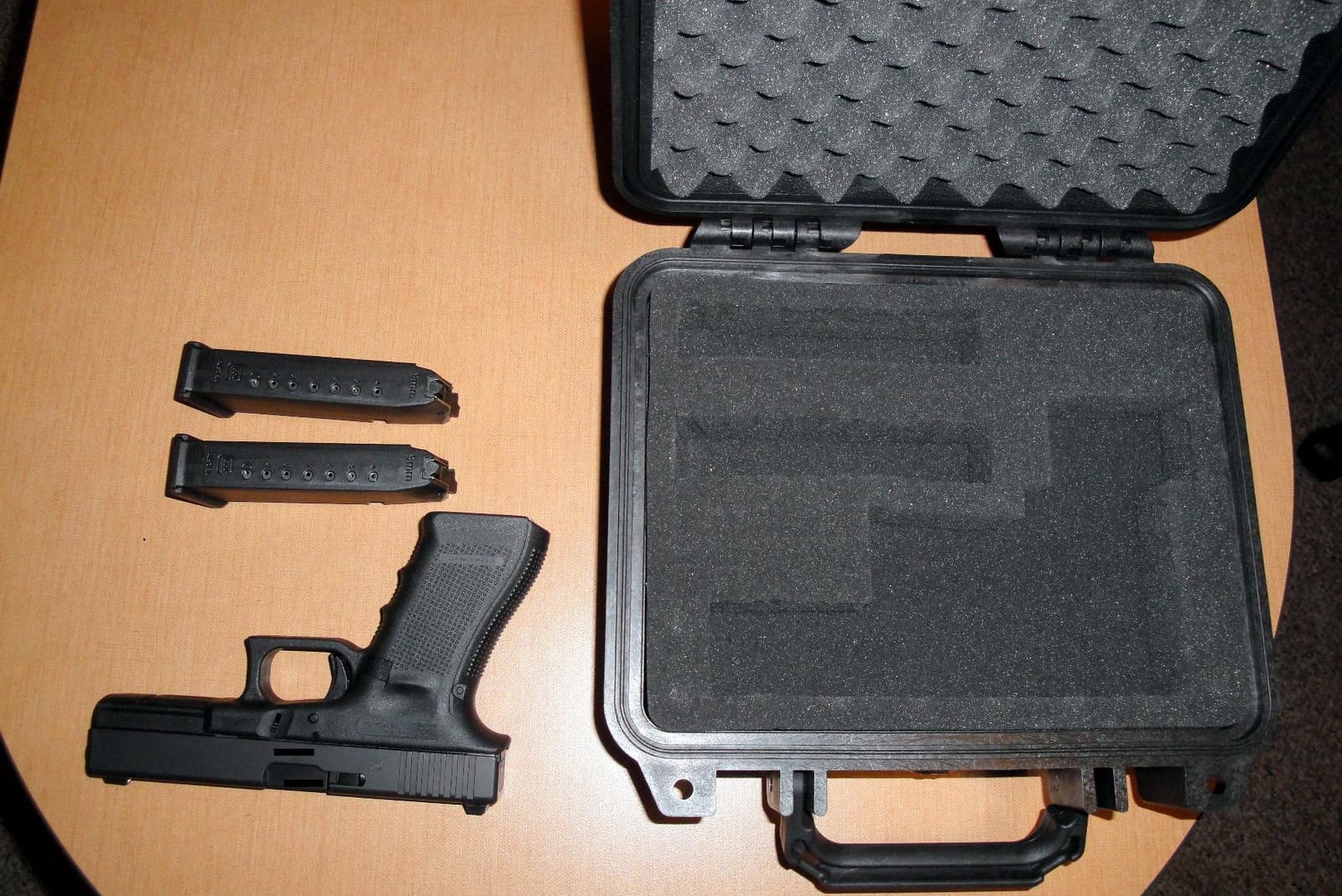 Pelican 1200 Case With Foam (Black) - Watertight copolymer shell with foam insert and purge valve for impact protection, equipment storage and travel customer photo 1