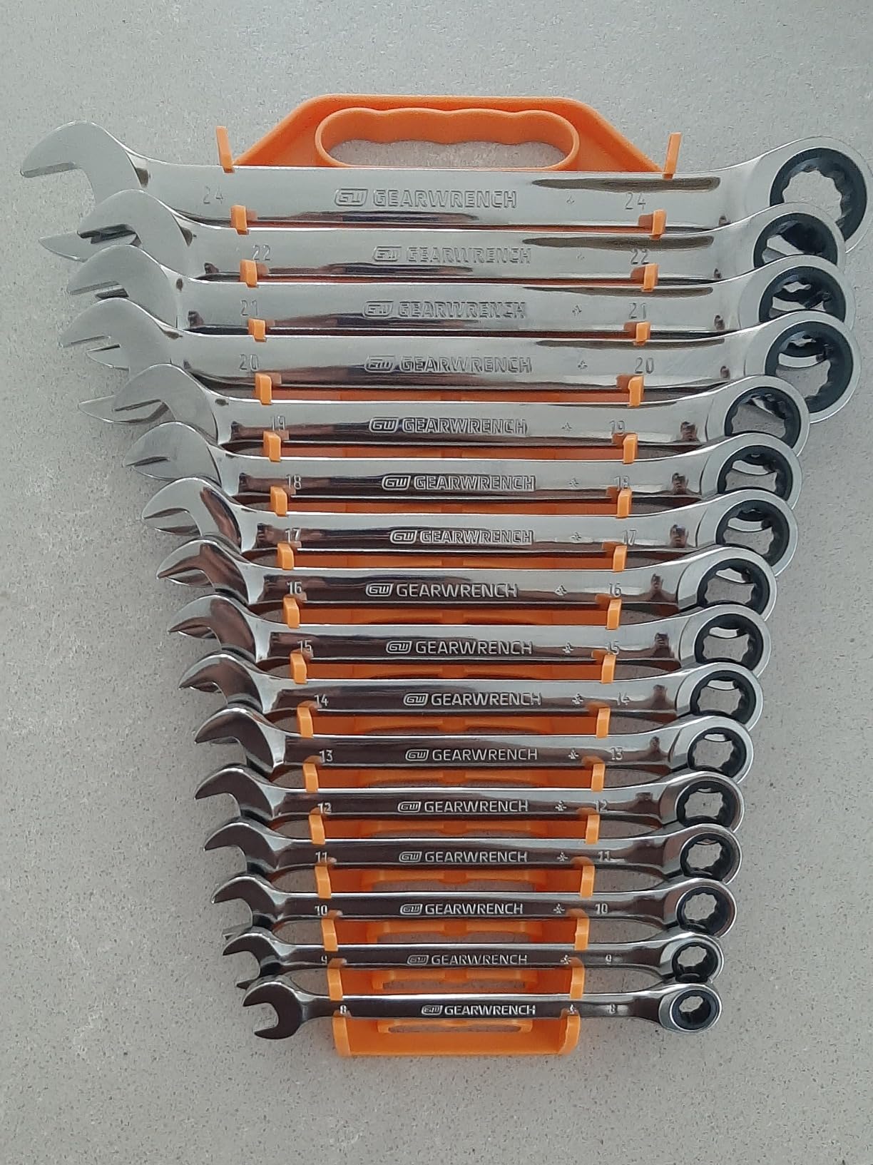 GEARWRENCH 16 Piece 72T Ratcheting Combination Metric Wrench Set | 9416 customer photo 1
