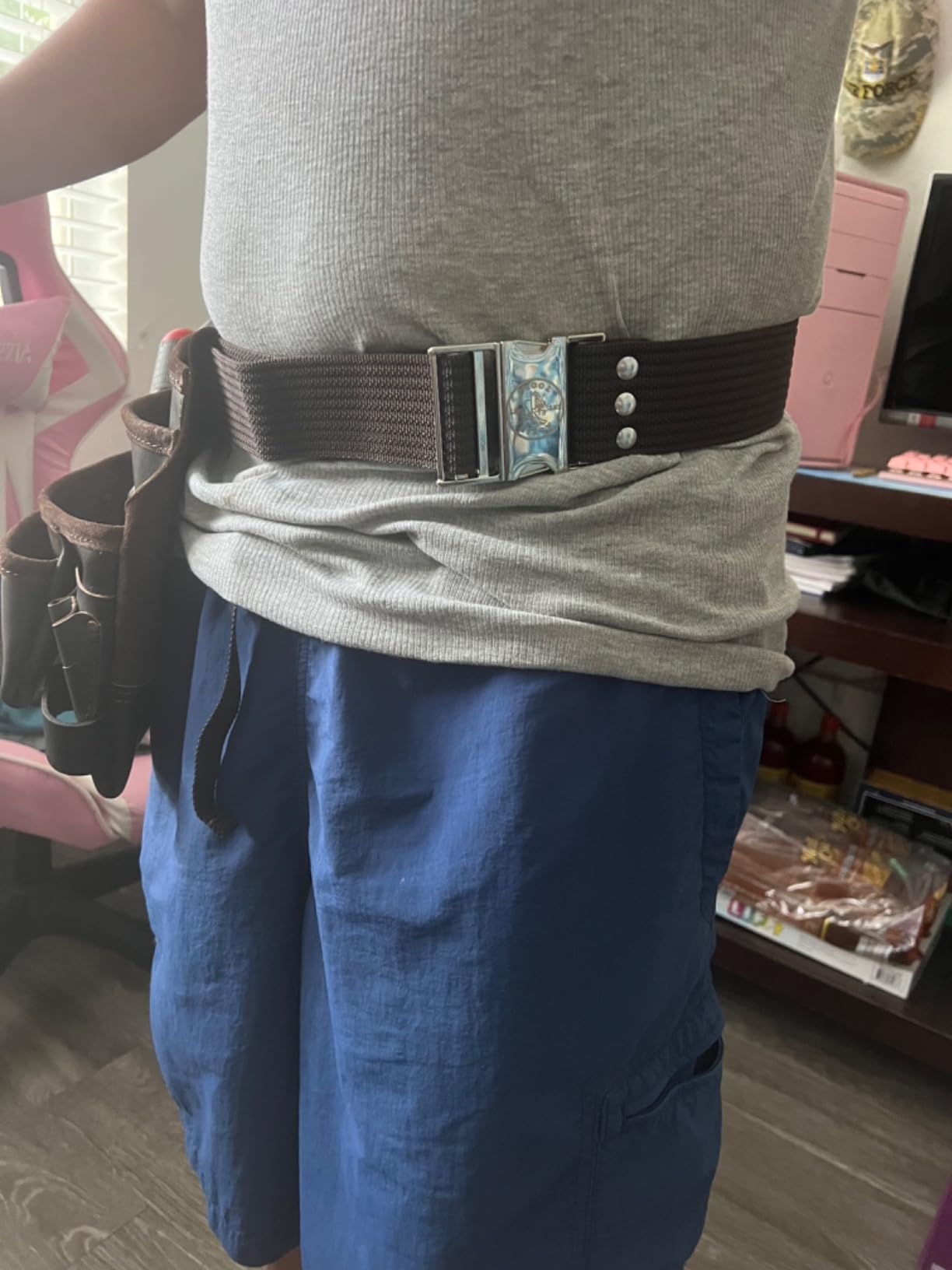 KLEIN TOOLS 5225 Tool Belt, Adjustable Electrician Belt is 2-Inch Wide, Adjusts for 48-Inch Waist customer photo 2