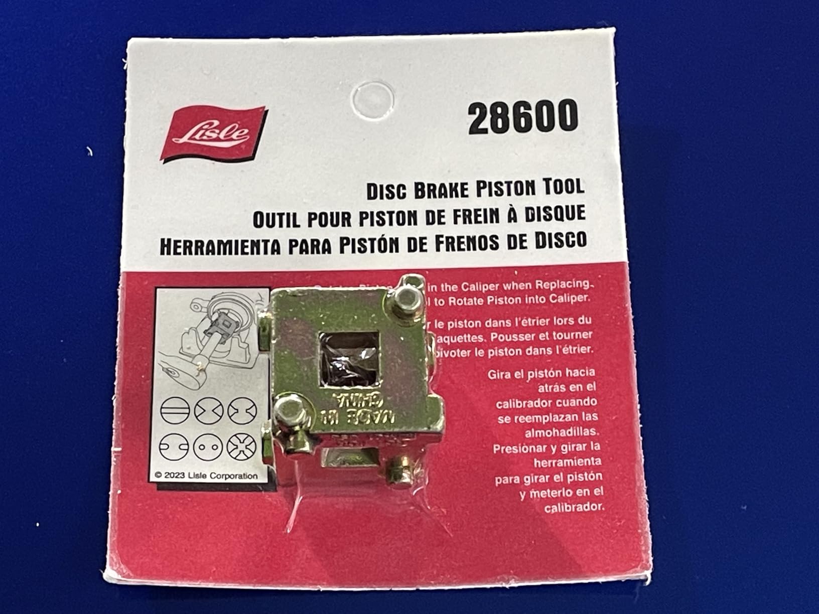Lisle 28600 Disc Brake Piston Tool customer photo 2