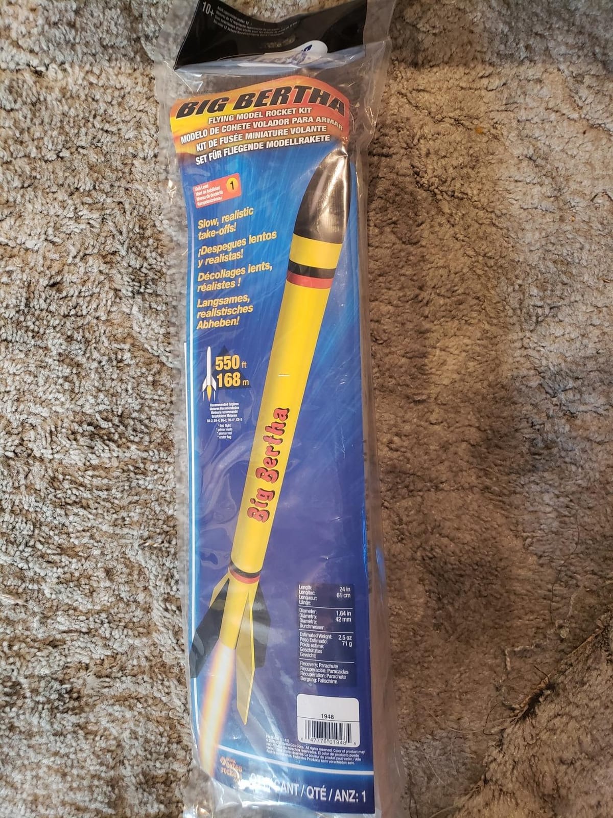 Estes 1948 Big Bertha Rocket-Building Kit, Intermediate Flying-Rocket-Model Kit for Ages 10+ customer photo 2