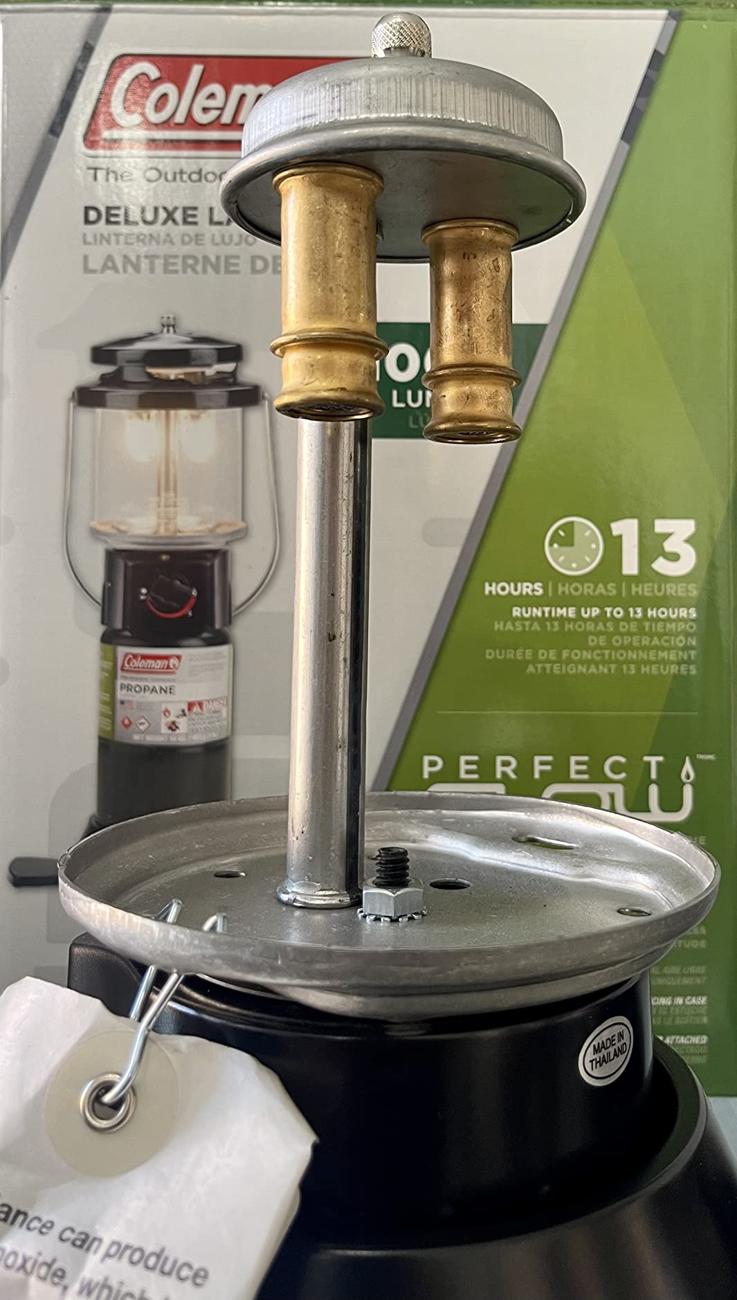 Coleman 1000L Deluxe Propane Lantern, Gas Lamp with Adjustable Brightness, Pressure Control, Carry Handle & Mantles Included, Great for Camping, Hunting, Power Outage & More customer photo 2