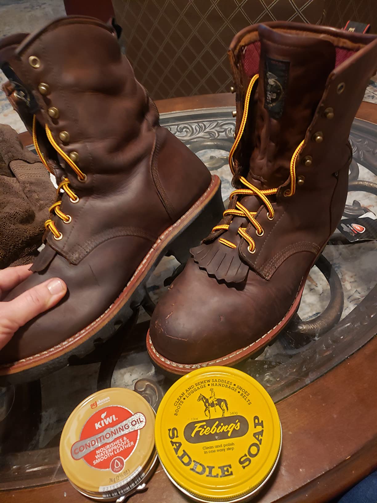 Georgia Boot Steel Toe GORE-TEX Waterproof 400G Insulated Logger Boot customer photo 2