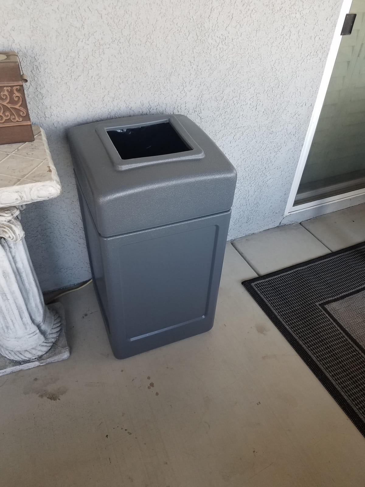 Commercial Zone Products 732103 Square Waste Container,Gray,42 Gallon customer photo 1