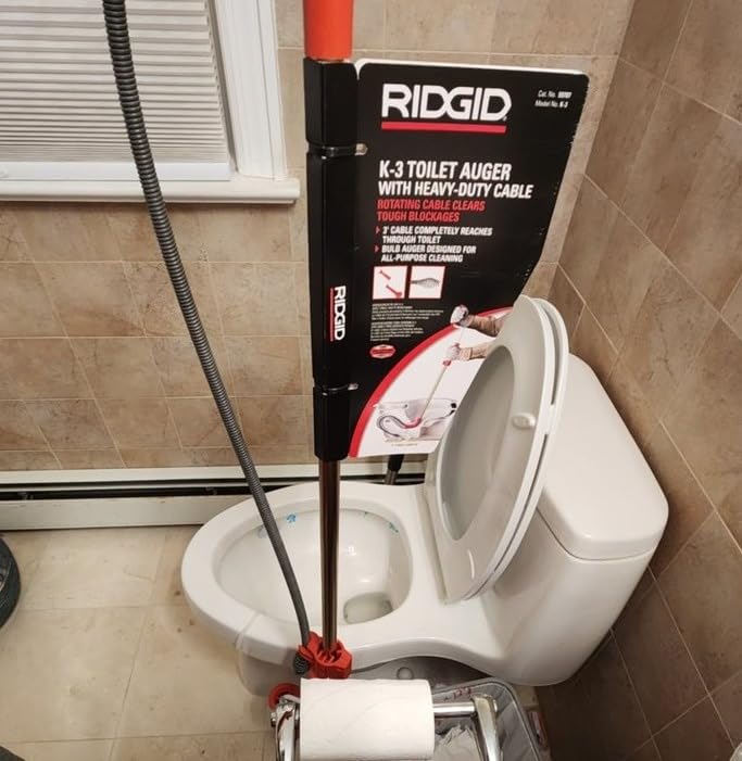 RIDGID 59787 Model K-3 Toilet Auger with Unclogging 3-Foot Snake and Bulb Head customer photo 2