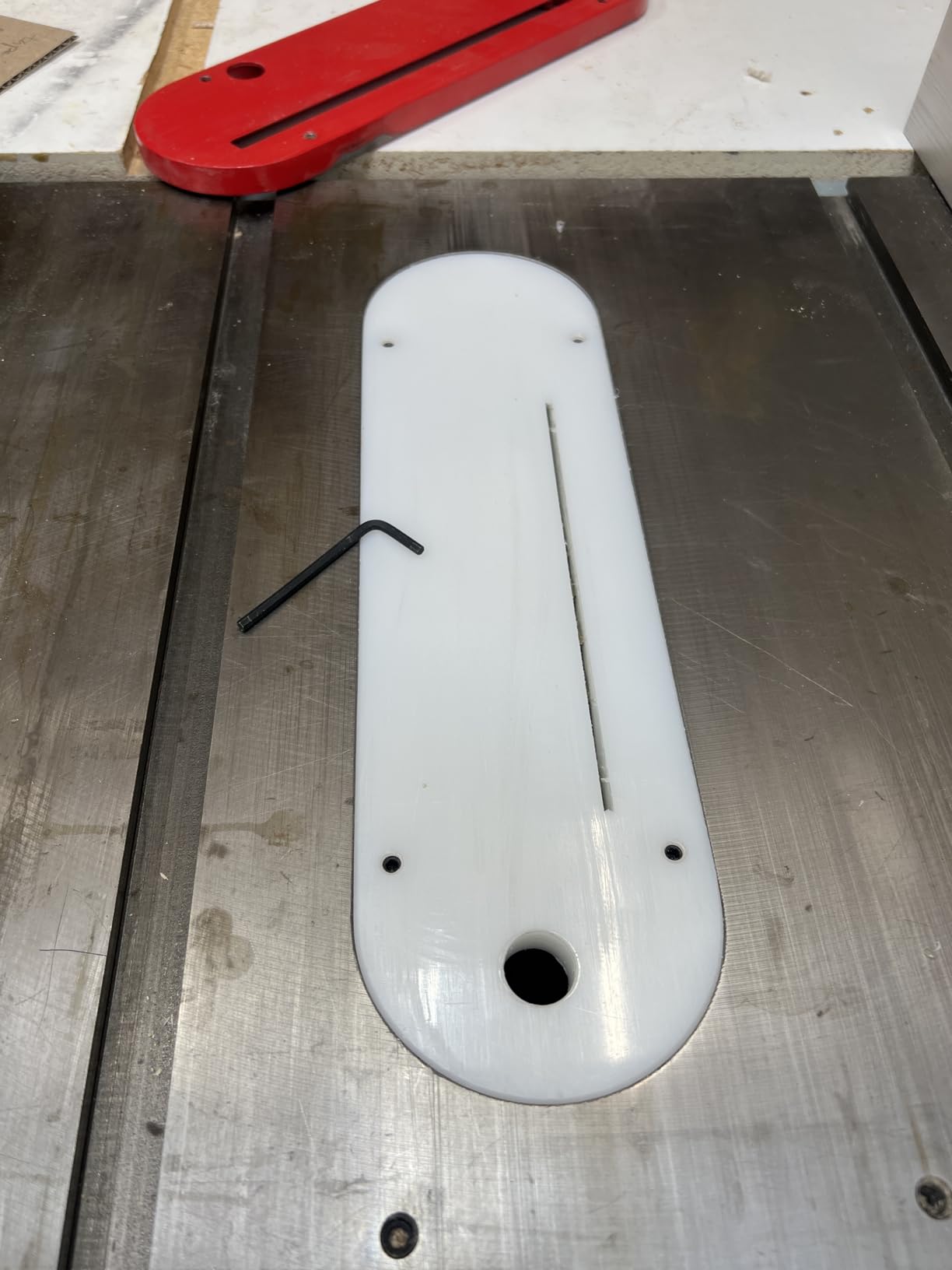UHMW Tablesaw Zero Clearance for Delta Uni-Saw 13-3/8