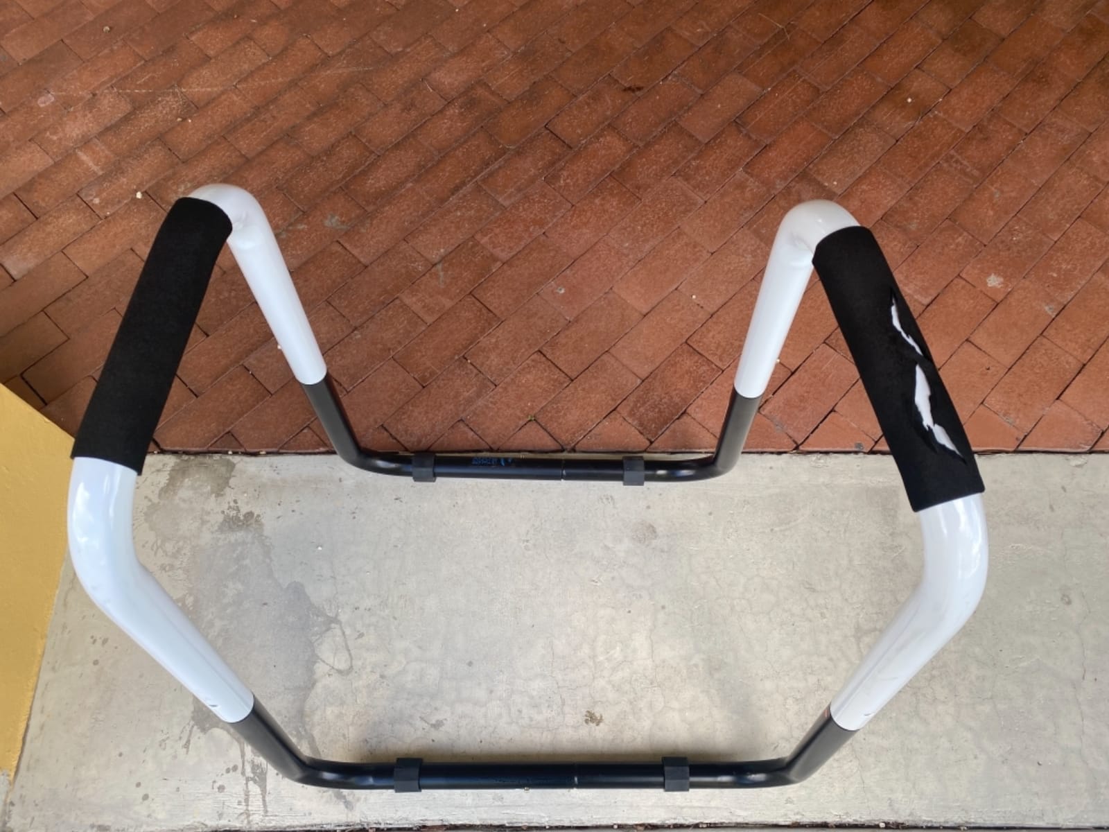 Ultimate Body Press Dip Bar Fitness Station - Adjustable Width Folding Dip Stand with Angled Grips, Stable Leveling and Easy Storage customer photo 2