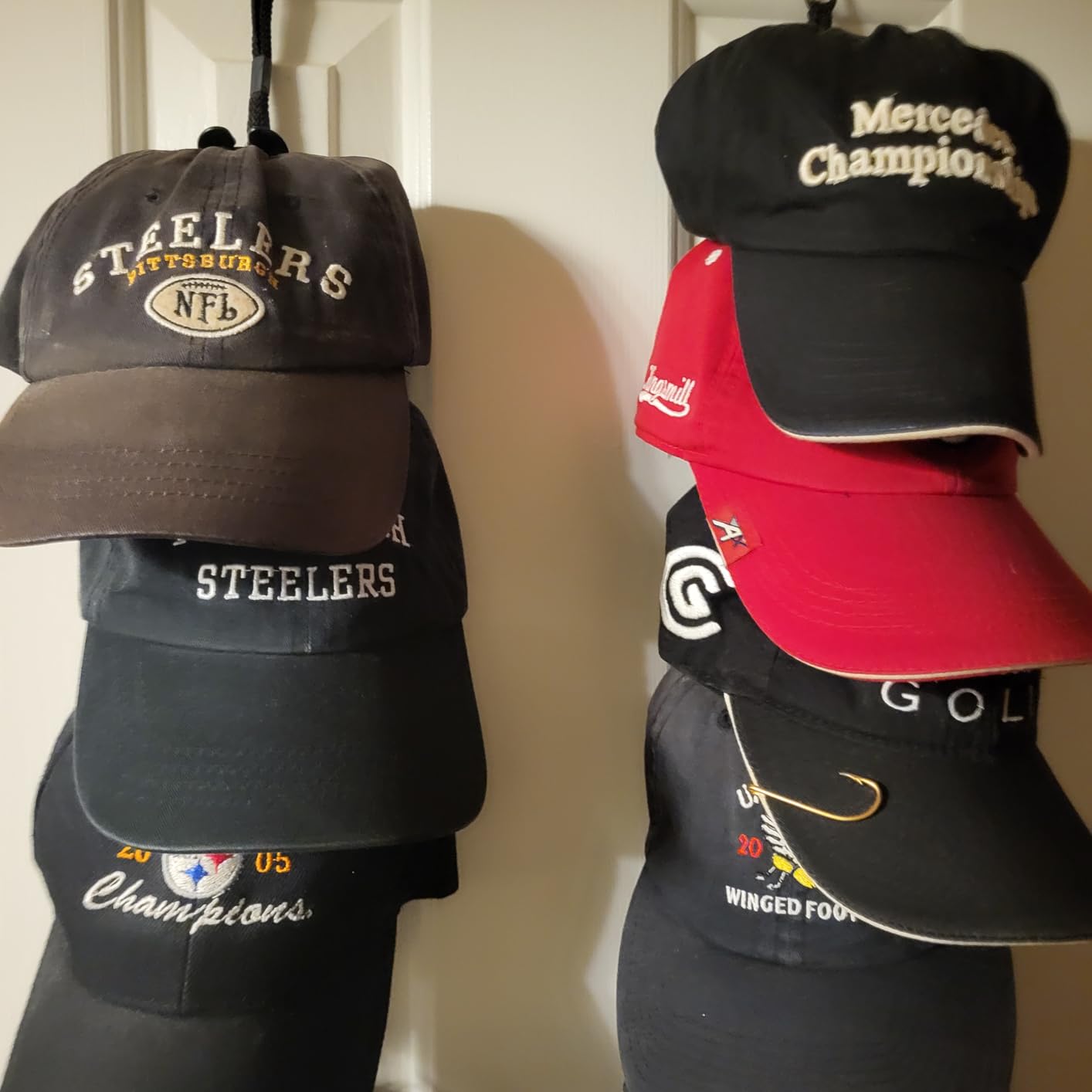 Over-The-Door Hat Organizer for Baseball Caps, 1 Strap. Holds up to 36 Caps customer photo 1