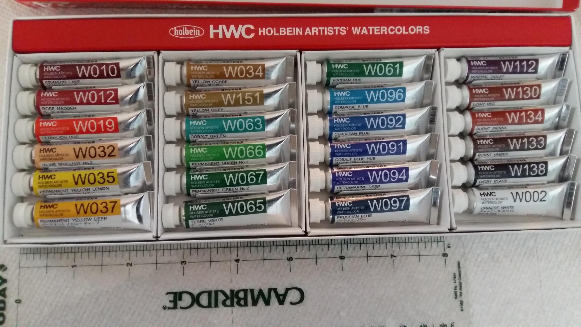 Holbein Artist's Watercolors Set of 24 5ml Tubes W405 customer photo 1