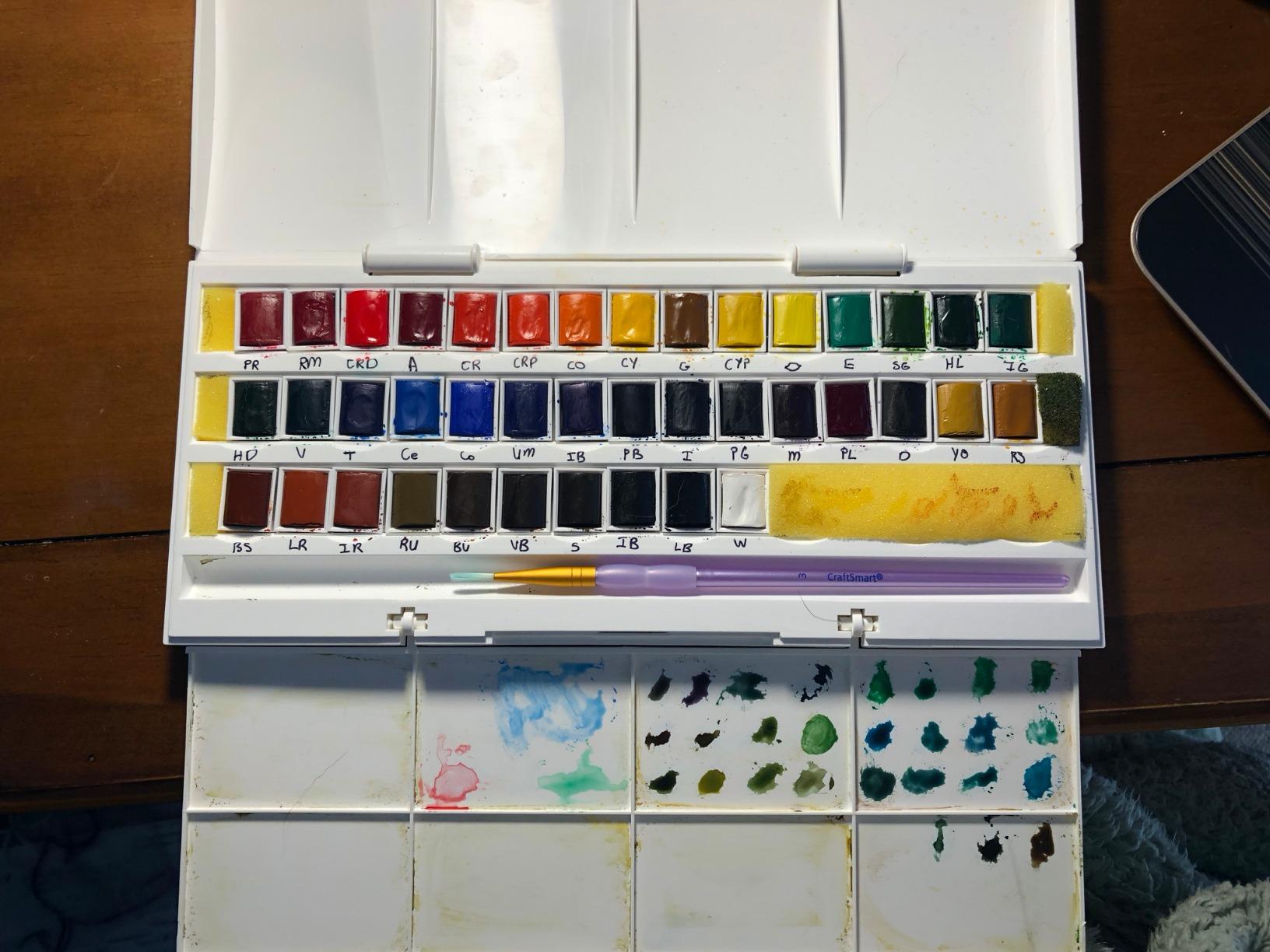 Winsor & Newton Cotman Watercolor Paint Set, 45 Half Pan Studio Set customer photo 2
