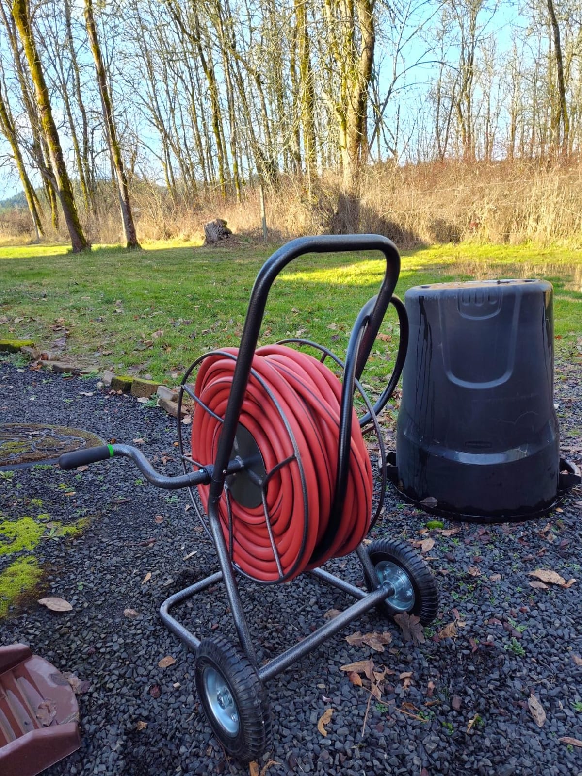 Yard Butler Hose Cart, Metal Hose Caddy, 2 Wheels, 200 Feet | Wheeled Metal Hose Cart Caddy, Suitable for Gardens, Lawns, Fields, and Outdoors, Durable Construction customer photo 2