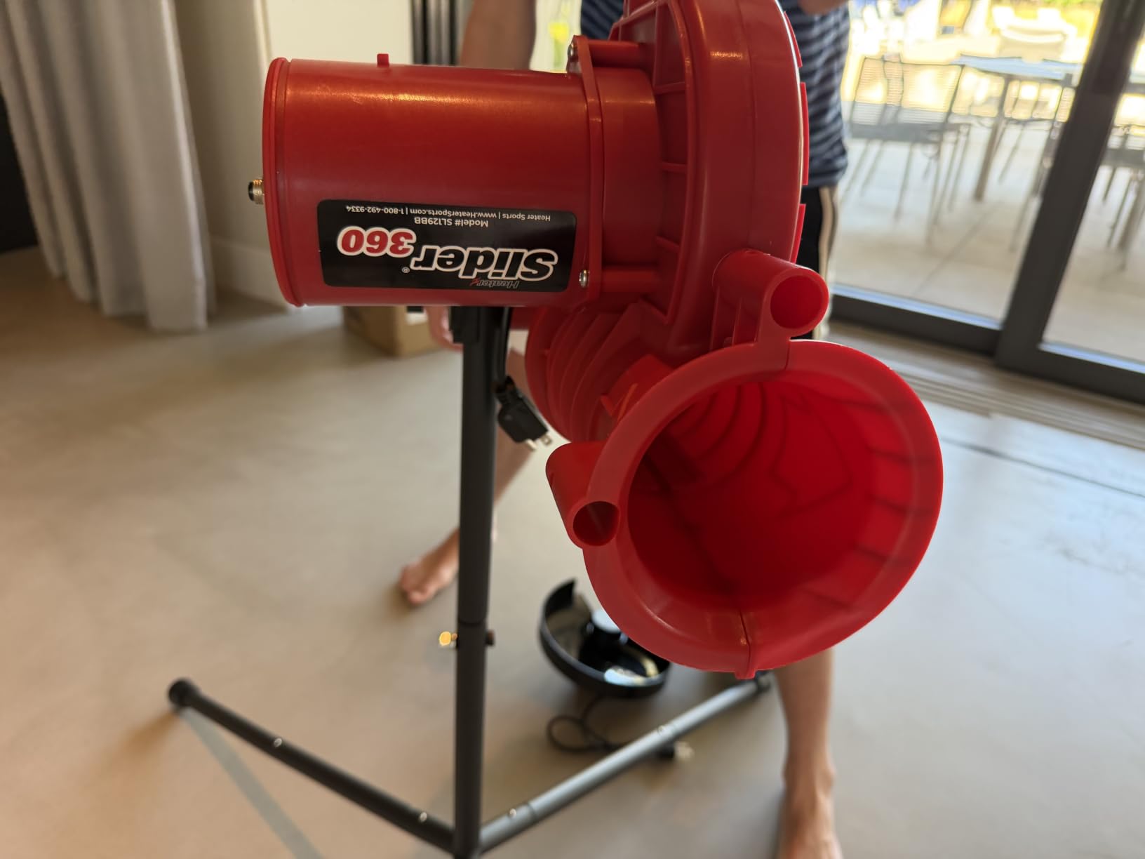 Heater Sports Slider Lite 360 Baseball Pitching Machine with Automatic Ball Feeder - Accurate 360-Degree Delivery, Durable and Portable Training Tool for All Ages customer photo 2