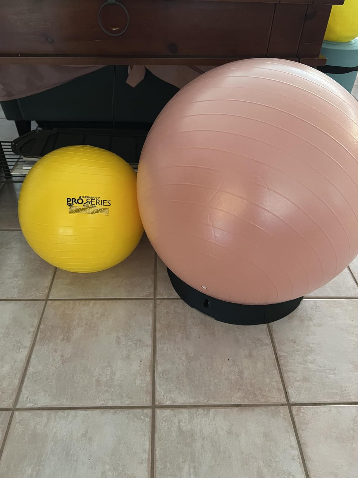 THERABAND Exercise and Stability Ball for Improved Posture, Balance, Core Fitness, Coordination and Rehab customer photo 2