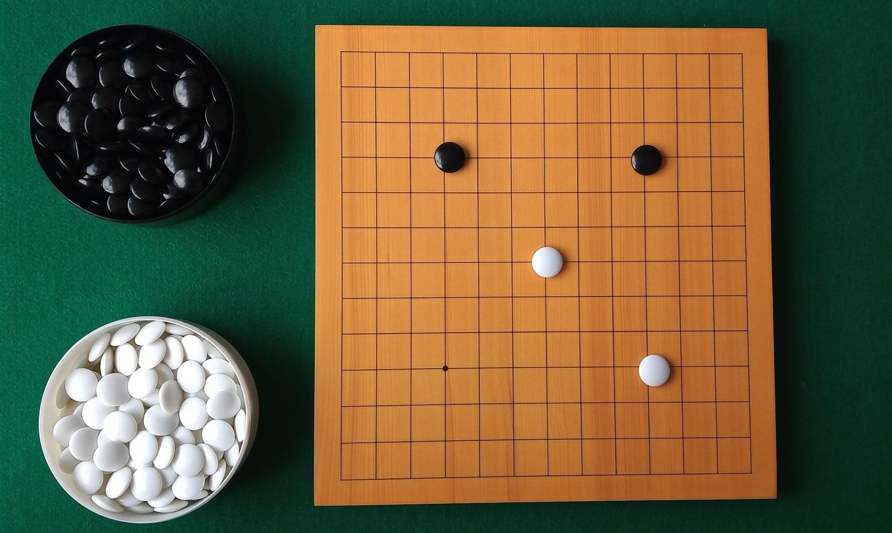 Yellow Mountain Imports Shin Kaya Beginner's Reversible 13x13 / 9x9 Go Game Set Board (0.8-inch) with Double Convex Melamine Stones - Classic Strategy Board Game (Baduk/Weiqi) customer photo 2