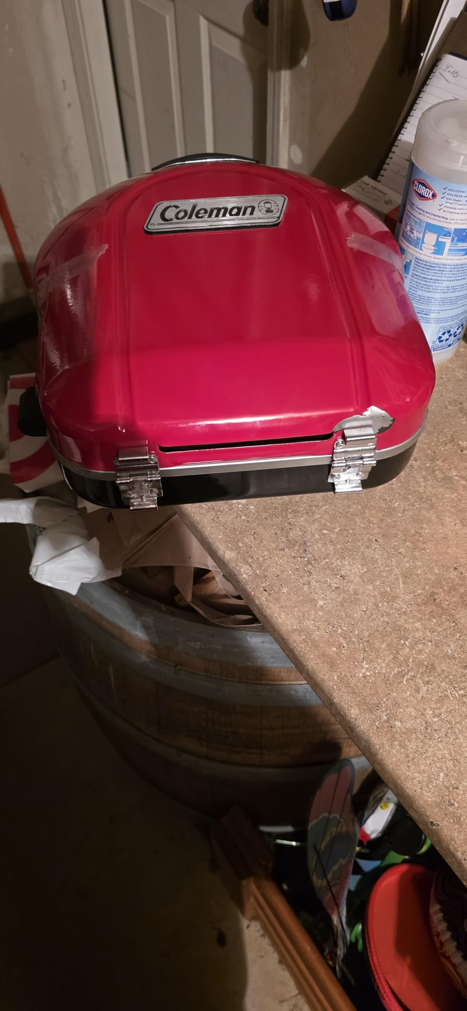 Coleman Fold 'N Go Portable Propane Grill, Lightweight Gas Grill, 6,000-BTU customer photo 1