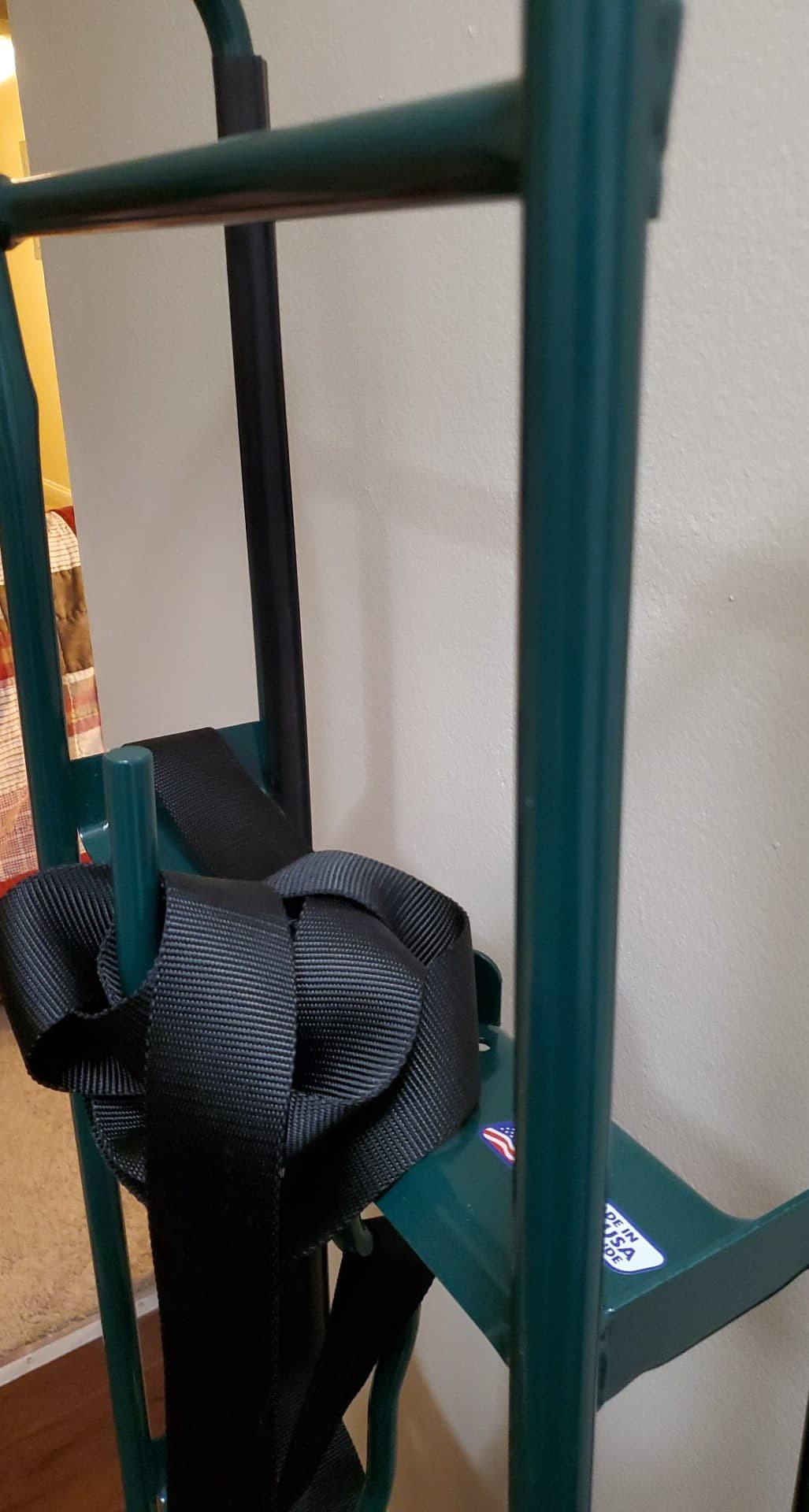 Harper Trucks 6781 Appliance Hand Truck, Dark Green | Appliance dolly with stair glides, securing strap and rubber wheels for delivery, moving, remodeling and HVAC installation customer photo 2