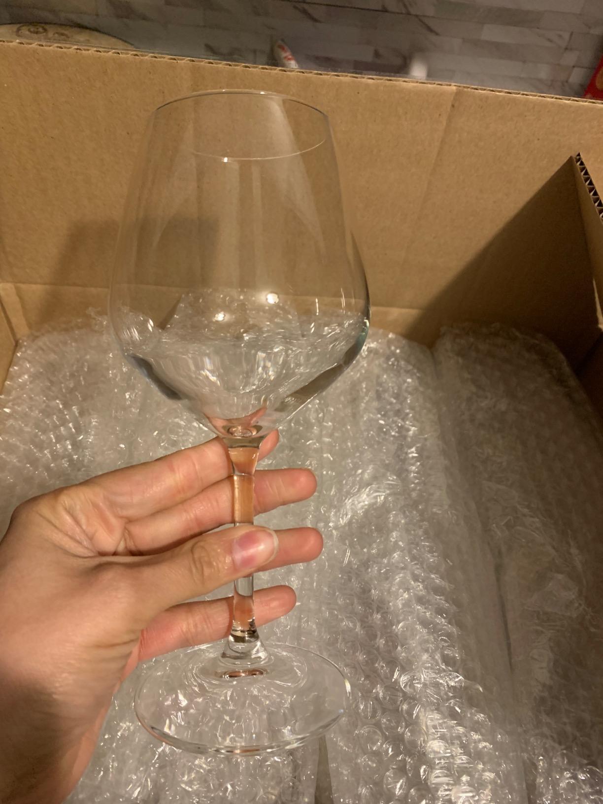 Bormioli Rocco 18oz Red Wine Glasses, Crystal Clear Star Glass, Laser Cut Rim For Wine Tasting, Elegant Party Drinking Glassware, Restaurant Quality (Set of 4) customer photo 1