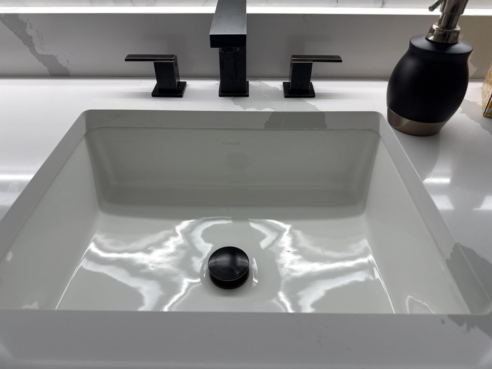 KOHLER 2882-0 Verticyl Rectangular Undermount Bathroom Sink, 19 3/4