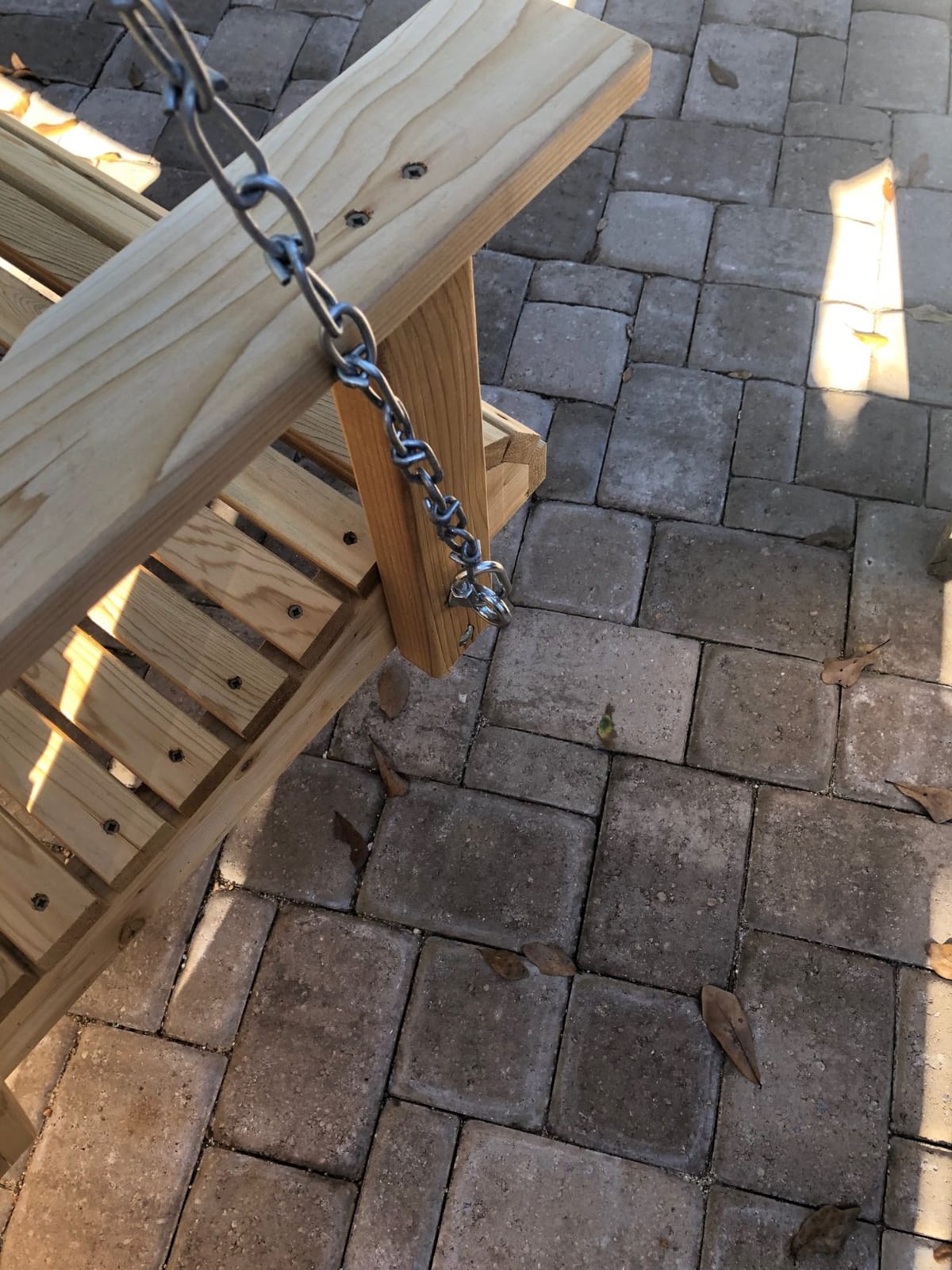 5' Natural Cedar Porch Swing, Amish Crafted, Includes Chain & Springs customer photo 1