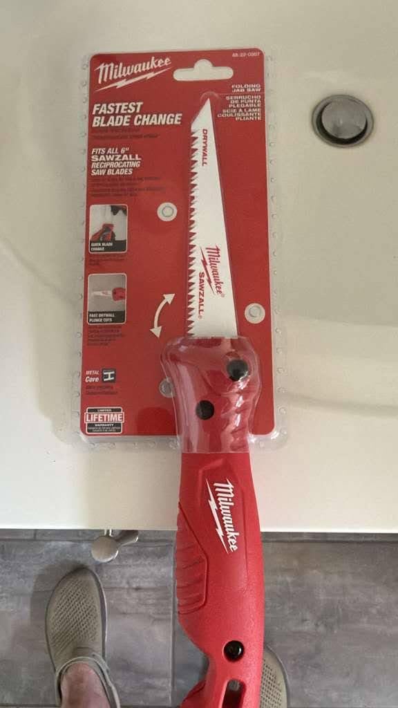 Milwaukee 48-22-0305 6 Inch Folding Jab Saw Compatible with Sawzall Reciprocating Saw Blades (Multi Purpose Blade Included) customer photo 2