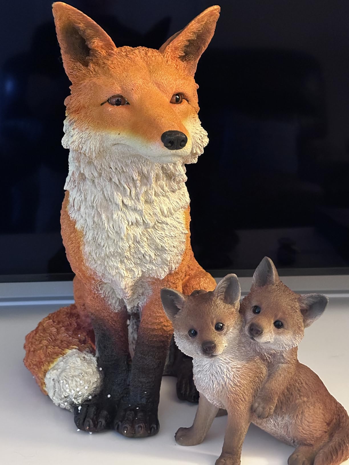 Design Toscano Simon The Woodland Fox Indoor/Outdoor Garden Statue for Patio, Pool or Lawn, 18 Inch Tall, Cast Stone Resin, Red Orange Paint customer photo 2