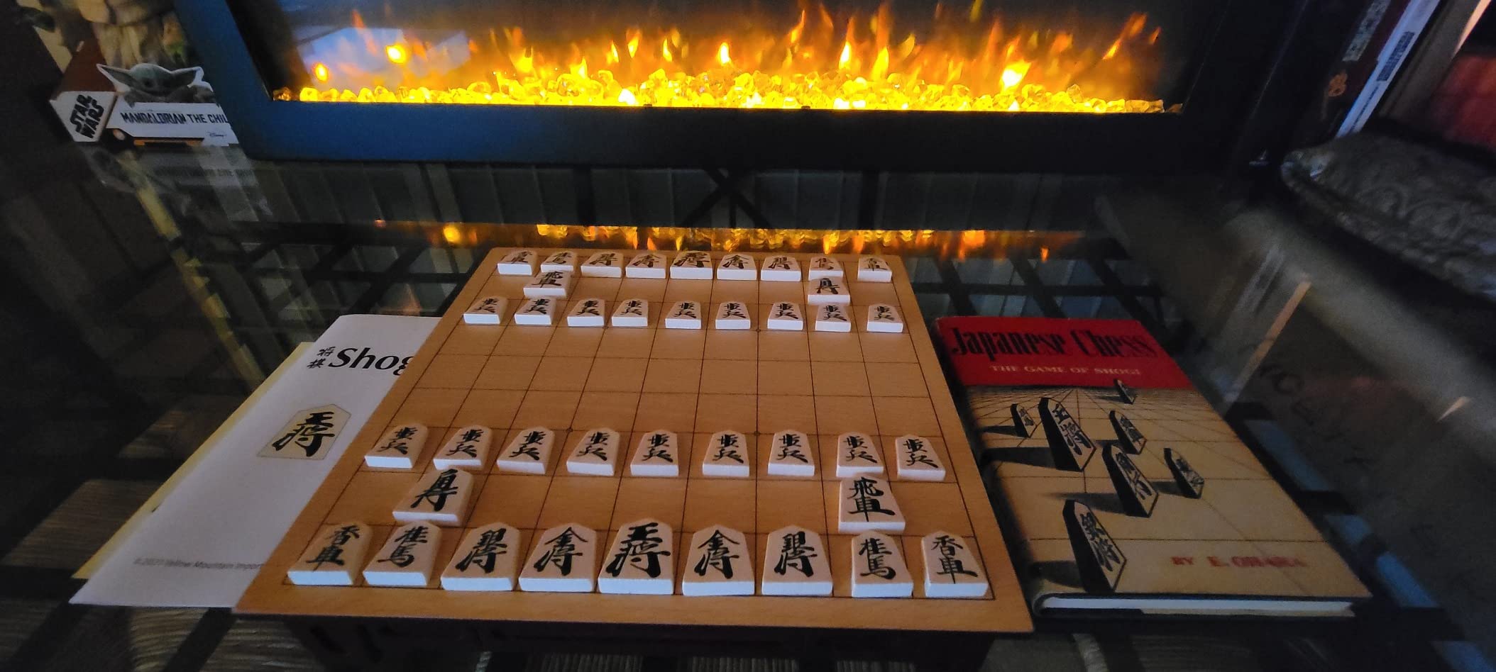 Yellow Mountain Imports Shogi Japanese Chess Game Set - Wooden Board with Drawers and Traditional Koma Playing Pieces customer photo 2