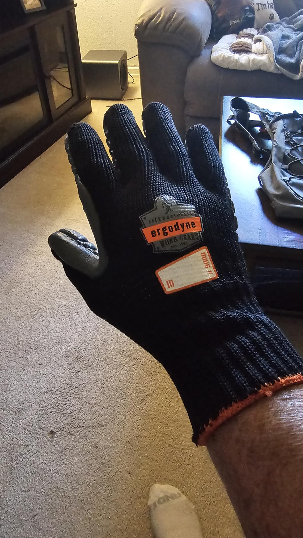 Ergodyne ProFlex 9000 Certified Lightweight Anti-Vibration Work Glove, Medium,Black customer photo 1