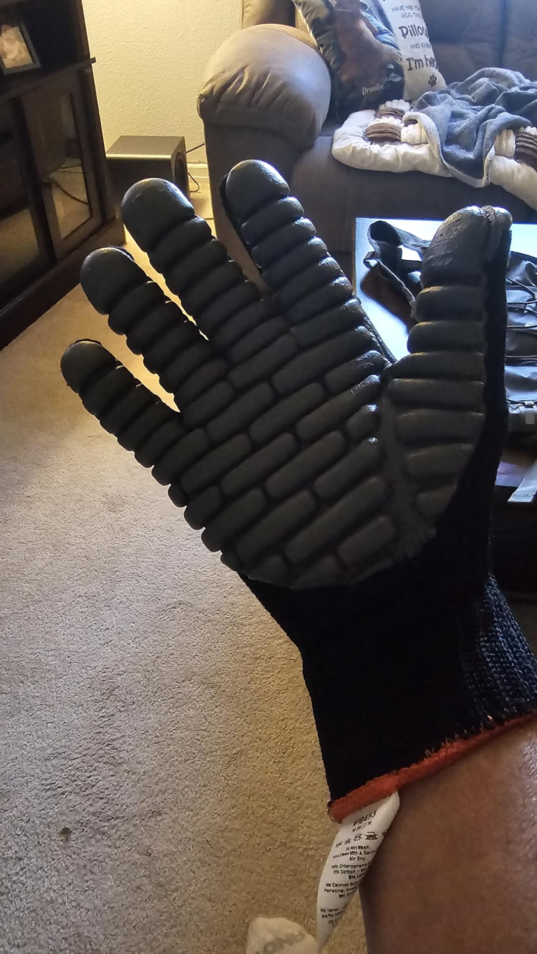 Ergodyne ProFlex 9000 Certified Lightweight Anti-Vibration Work Glove, Medium,Black customer photo 2
