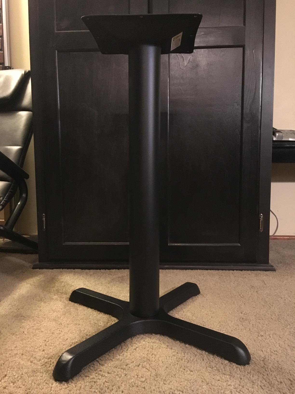 Flash Furniture Beverly 22'' x 22'' Restaurant Table X-Base with 3'' Dia. Table Height Column customer photo 1