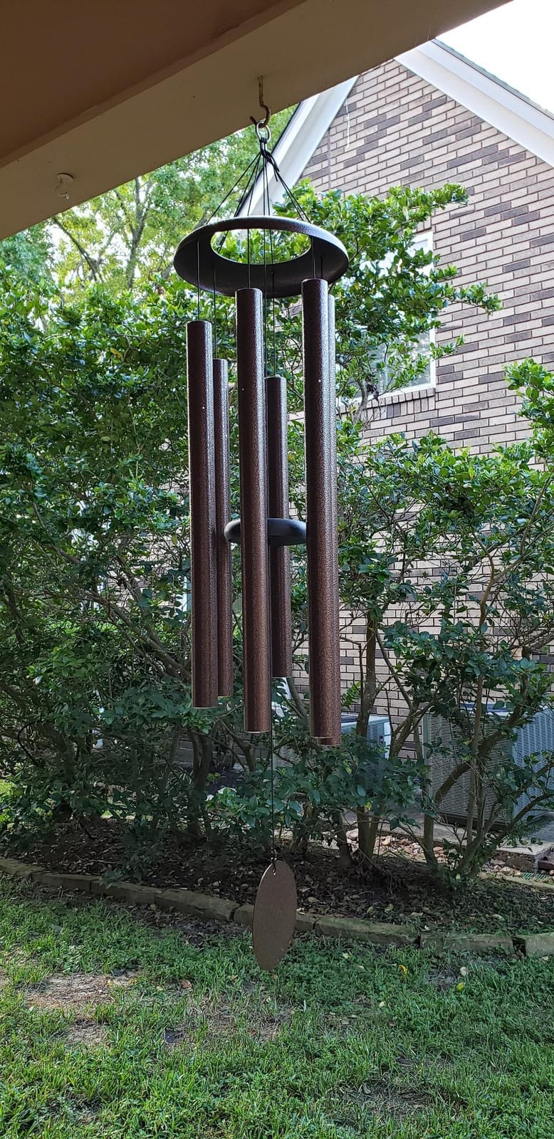 Corinthian Bells 50 Inch Black Extra Large Deep Tone Wind Chimes for Outside, Modern Metal Wind Chime, Made in USA customer photo 2