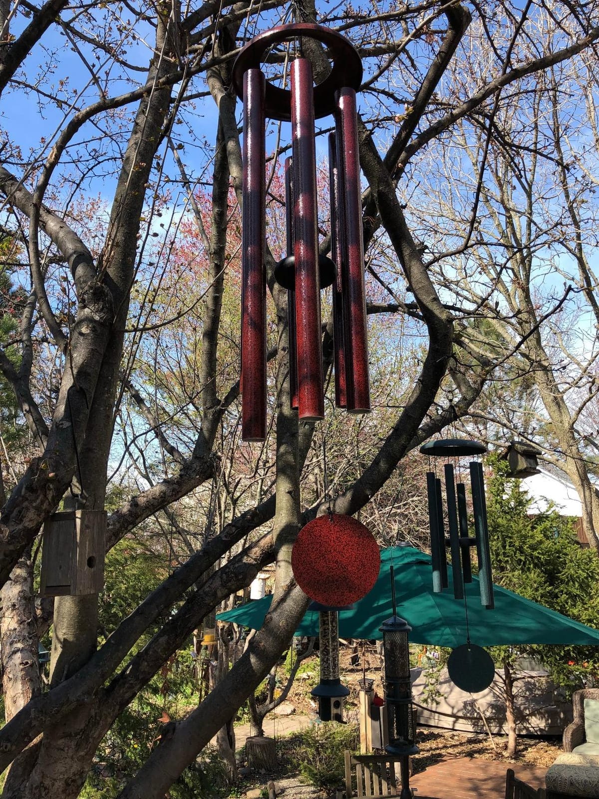 Corinthian Bells by Wind River - 60 inch Black Wind Chime for Patio, Backyard, Garden, and Outdoor Decor (Aluminum Chime) Made in the USA customer photo 1