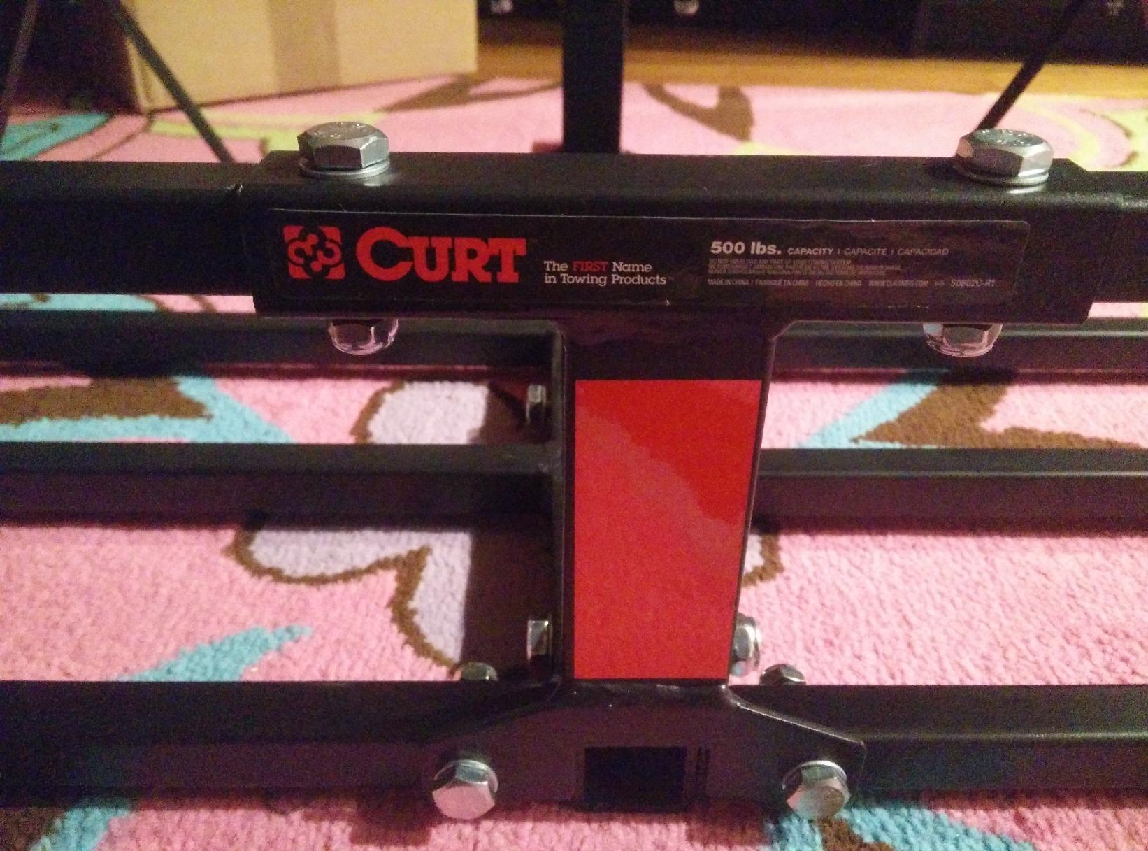 CURT 18145 Cargo Basket Hitch Trailer Hitch Cargo Carrier, 500 lbs. Capacity, 46-1/2-Inch x 17-1/2-Inch x 5-1/2-Inch, Fits 1-1/4 or 2-Inch Receiver customer photo 1